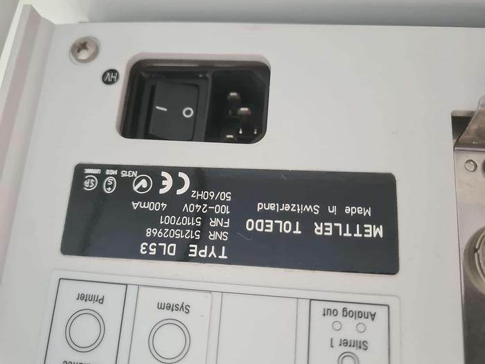 Used Mettler Toledo DL 53 Titrator with Rondo Sample Changer