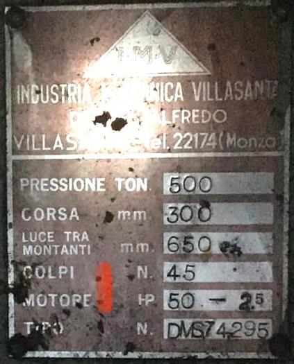 Usato PRESSA IMV 500 ton 