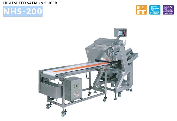 Nantsune Model NHS-200 Industrial Diagonal Fish and Meat Multi-Slicer