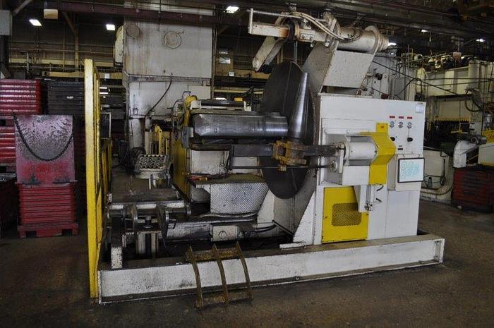 Used 15,000# AMERICAN A STEEL LINE MOTORIZED MOVING BASE UNCOILER