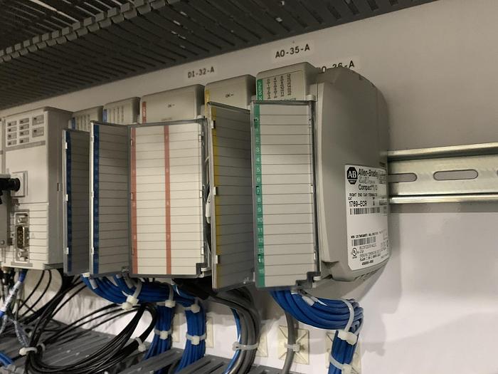 Used 18" WIDE WEBEX MODEL 1251 DUPLEX REWINDER W SIMCO ION BLOWER AND COGNEX CAMERA