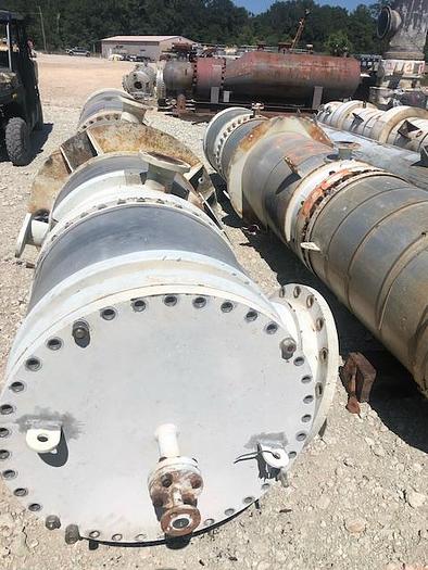 Used Used Melter approximately 738 sq ft vertical 316L stainless steel shell and tube heat exchanger