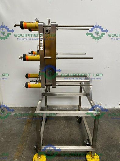 Used Pall Filtron 28 3/4" x 18 3/4" Cassete Filter Holder w/ Enerpac RCH-123 Cylinder