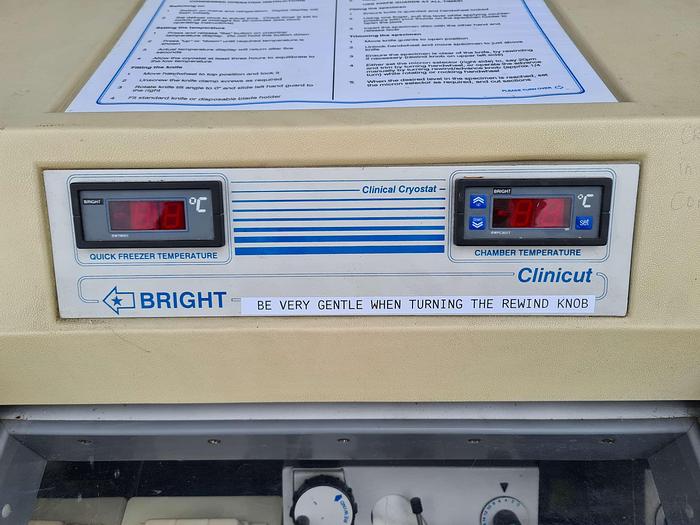 Used Bright Clinicut 60 Clinical Cryostat