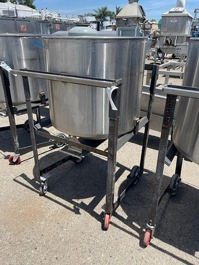 Used Stainless Steel Round Portable Tote