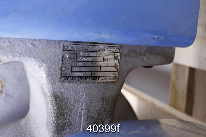 Used Neles Jamesbury 8" V-ball Control Valve #40399