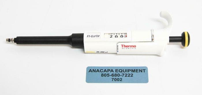 Used Thermo Scientific 4641210 F1-ClipTip Variable Volume 20-200 ul Pipette (7002) R