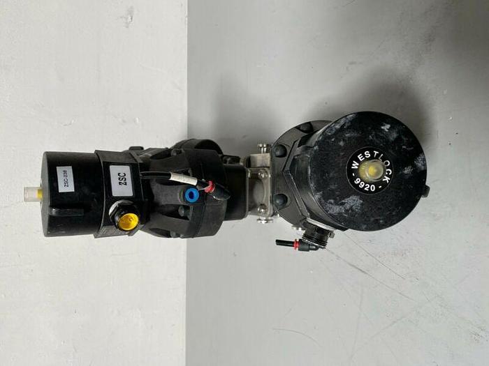 Used 3 ITT Pure-Flo A209 Stainless Steel Diaphragm Valves w/ Position Monitor