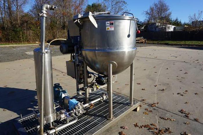 Used JC PARDO 100 GAL HORIZONTAL MIX & SCRAPE STEAM KETTLE #690C 100 GAL. HORIZONTAL MIX only @ AMERICA'S STEAM KETTLE HEADQUARTERS !