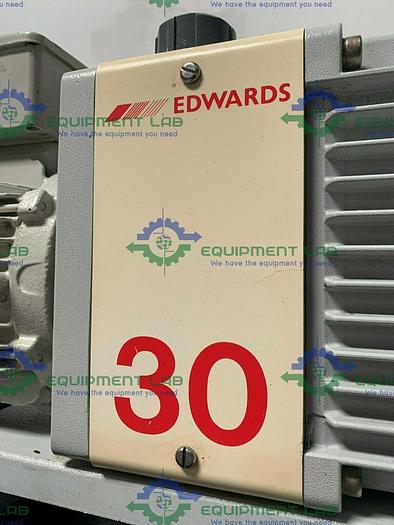 Used Edwards EXM30 Rotary Vane Vacuum Pump w/ Soundproof Enclosure 220/240V