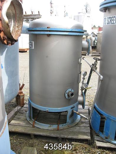 Used Fiberprep SPM-600 Pressure Screen, Basket Slotted .010" #43584