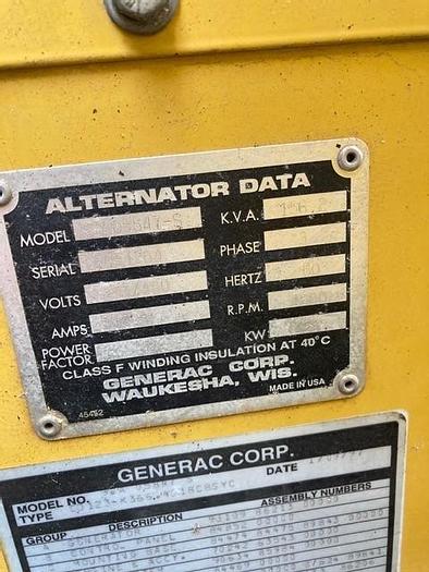 Used 1997 Olympian Generator 125kW Low hours