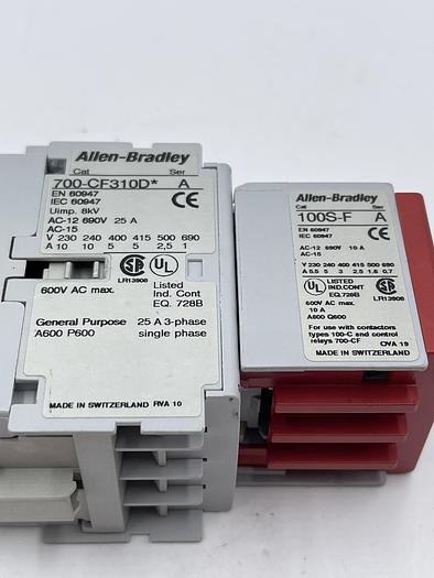 Used Allen-Bradley 700-CF310D* Ser A 100S-F Ser A