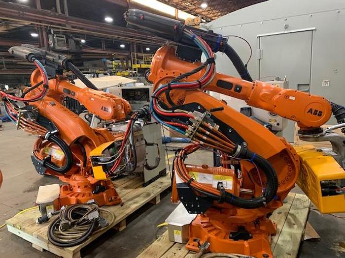 Used ABB IRB 6640 180/2.55 NEW 2014 WITH ARO SPOT WELDING GUN AND REXROTH WELDING CONTROLLER