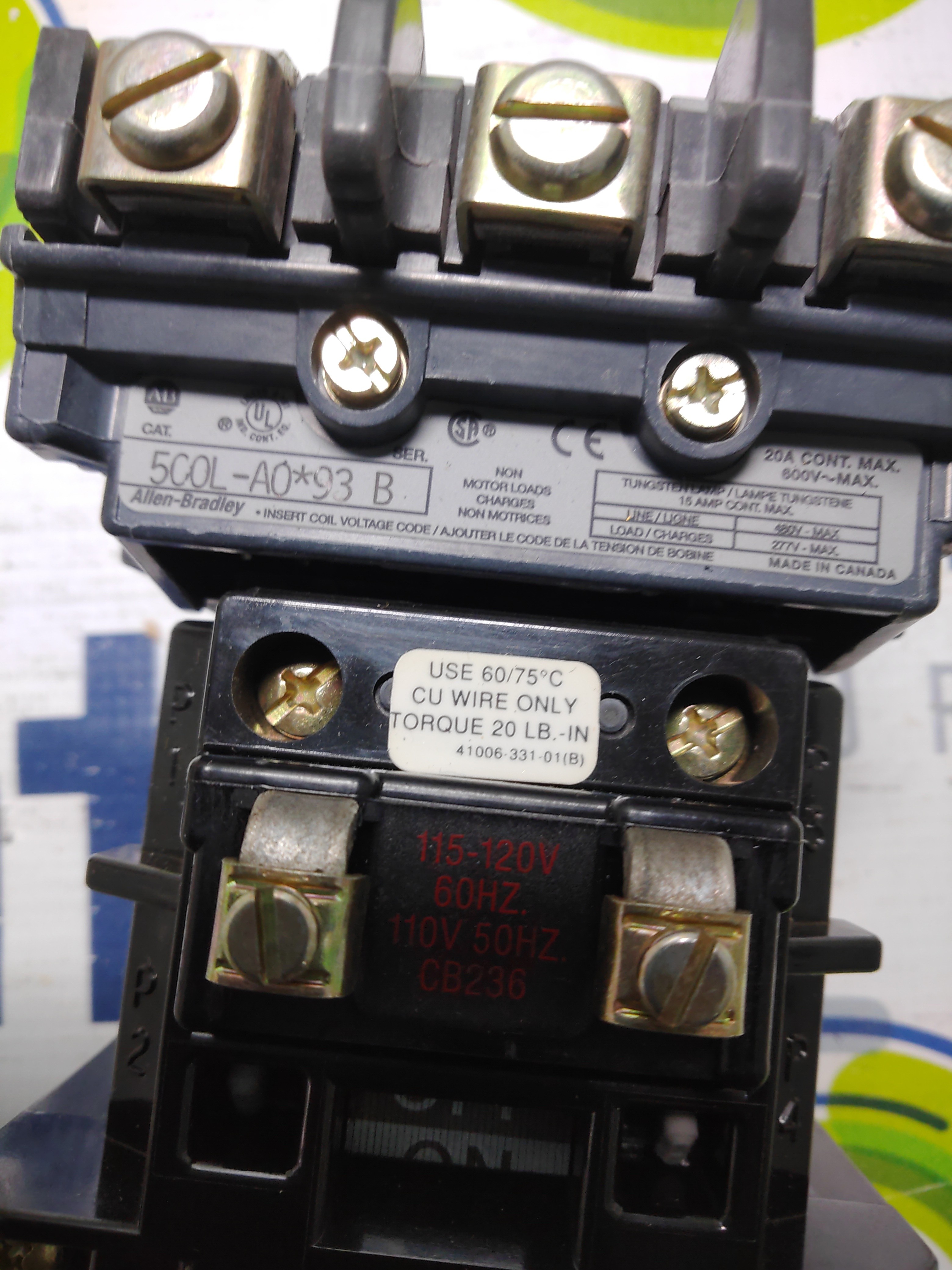 Allen-Bradley 500F-AOD930 Base Contactor Modular Kitcontactor