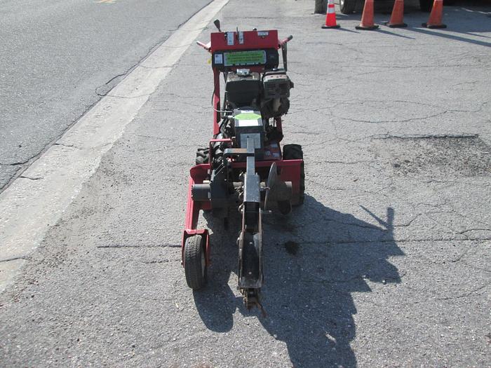 Used Barreto model 912 walk behind trencher and trailer