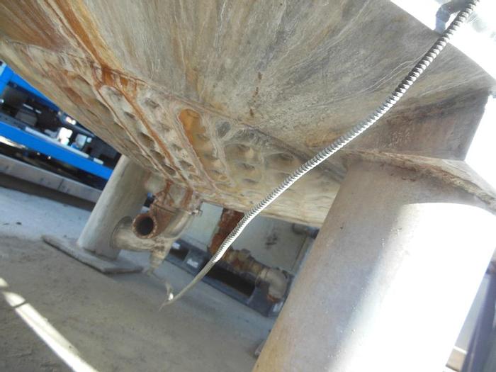 Used Tank, 1,150 Gallon, S/st, Jkt, Vertical, 5' x 8', FT/DB #S742737