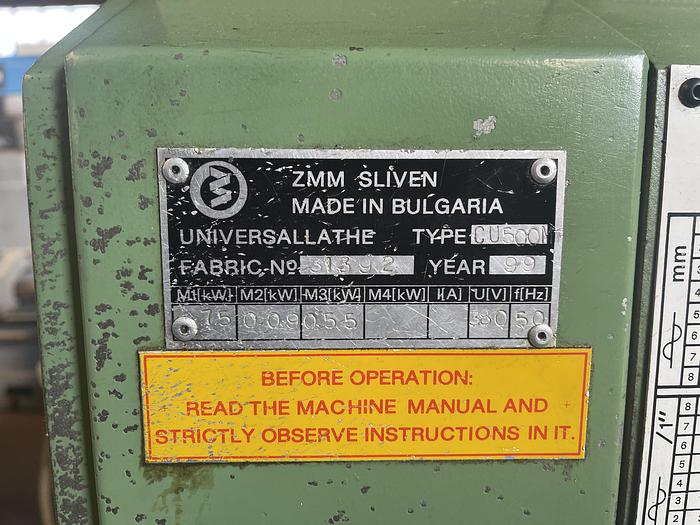 Buone Tornio Parallelo ZMM SLIVEN CU 500 MT