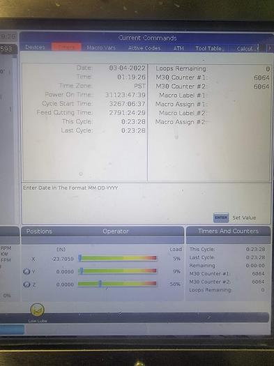 Used 2018 HAAS VF-2SS 4-Axis CNC Vertical Machining Center