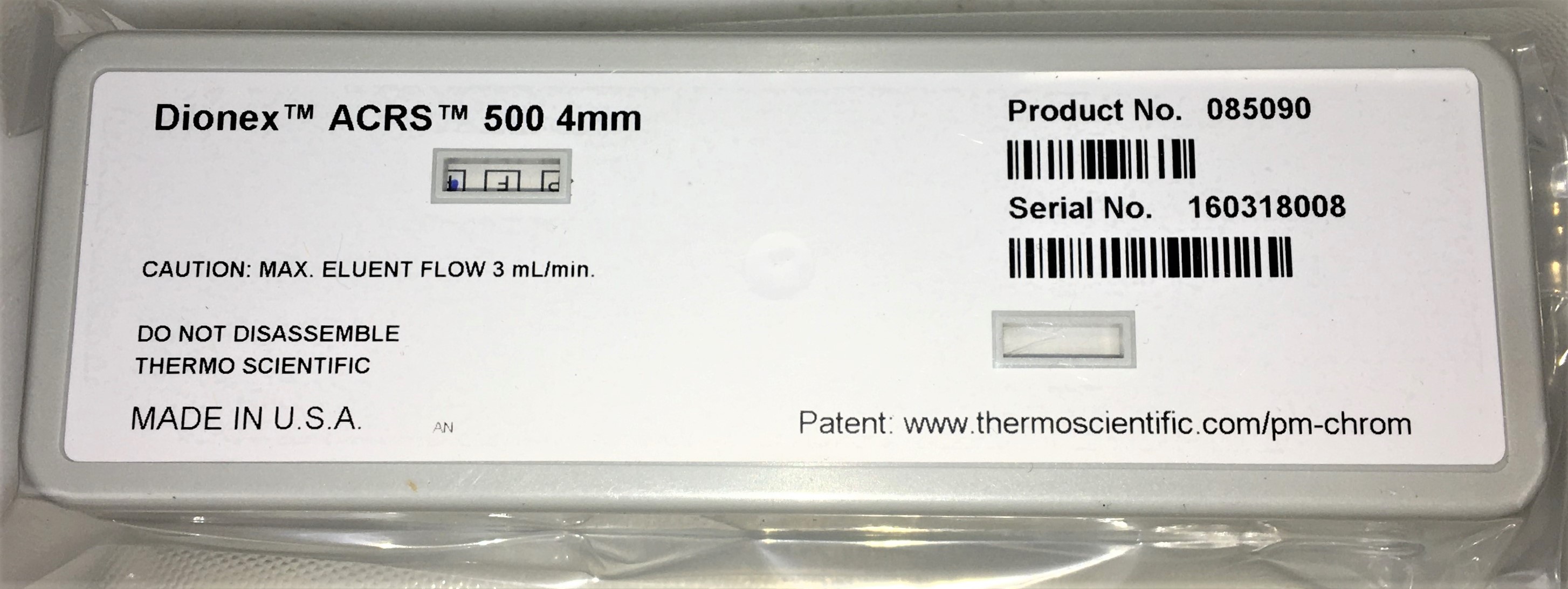 Used Dionex ACRS 500 (4mm) Anion Chemically Regenerated Suppressor