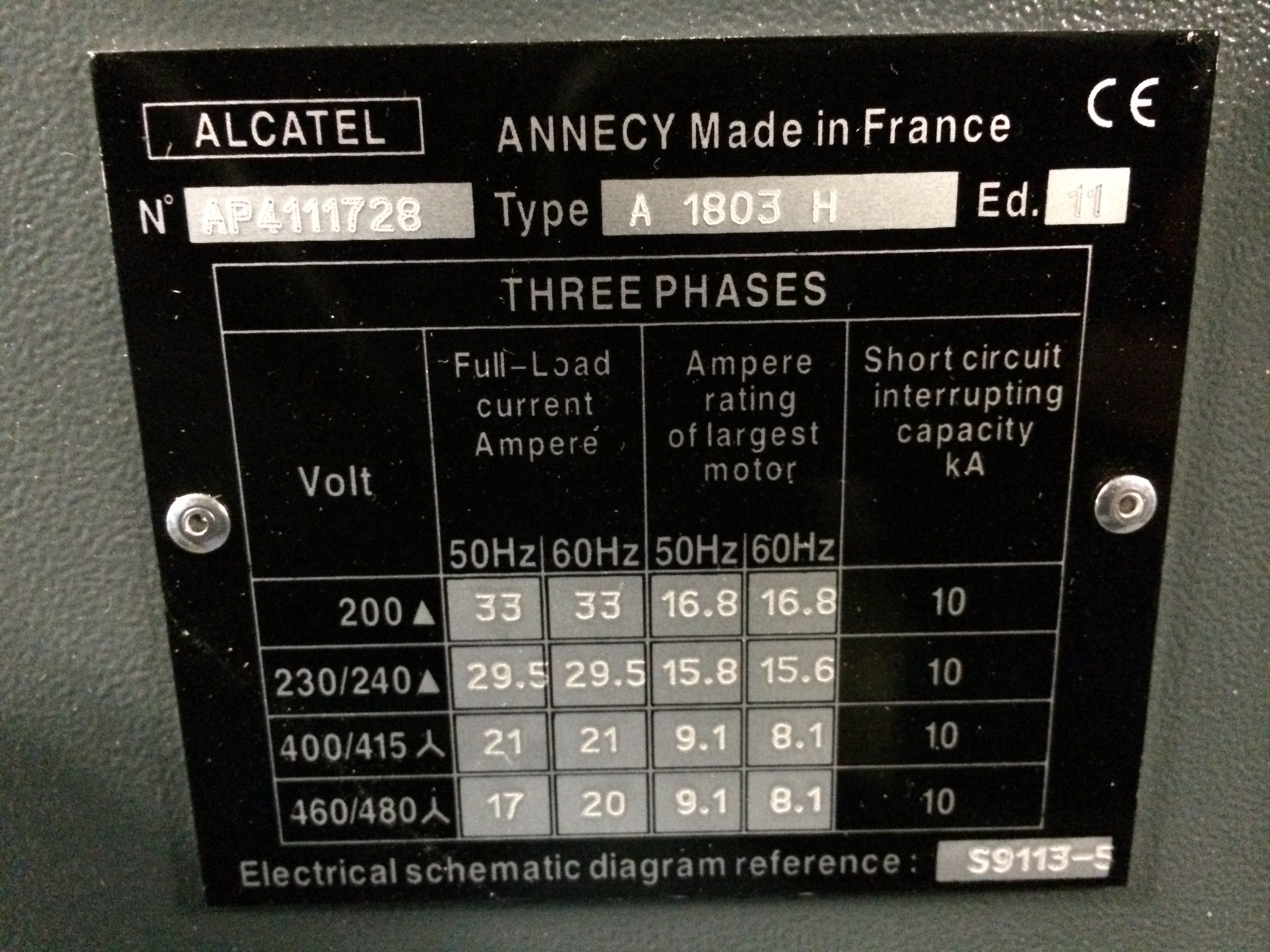 Used ALCATEL Adixen Pump System - AD103KH / AD73KH / A1803H