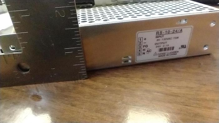 Used Nemic Lambda RS-10-24/A   AC  TO DC 100/120VAC TO 24VDC 2.1A Transformer Maysak GH118
