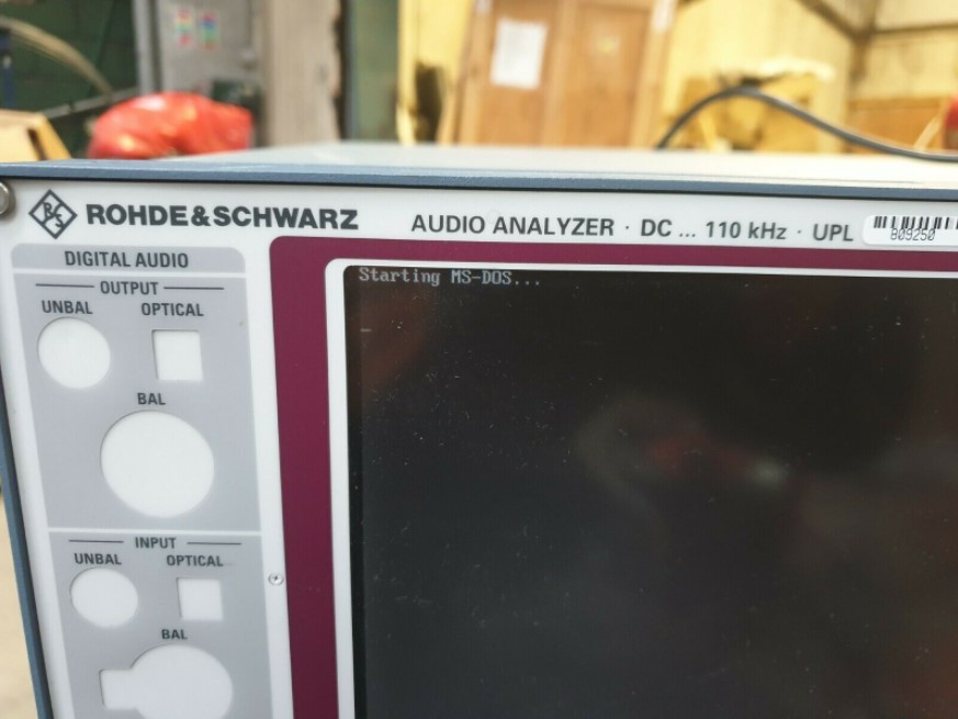 Used Rohde & Schwarz UPL 1078.2008K06 AUDIO ANALYZER W/ OPT UPL-B4 1078.3804.02