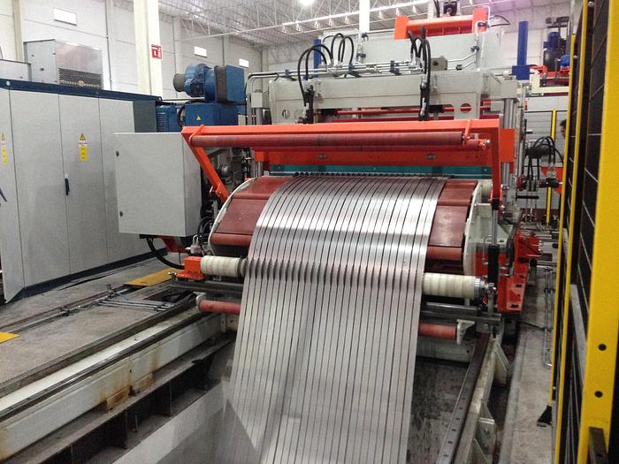Used F&P 1850x4mm Slitting + Packaging Line (New) #4344