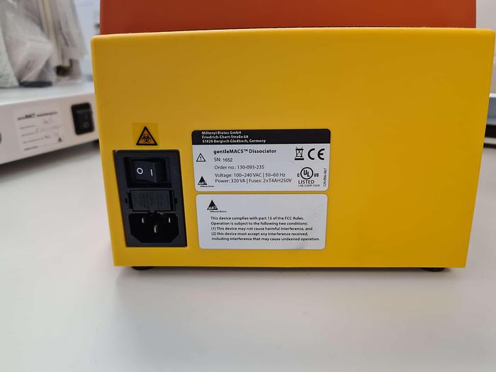 Used Miltenyi Biotec GentleMACS Dissociator