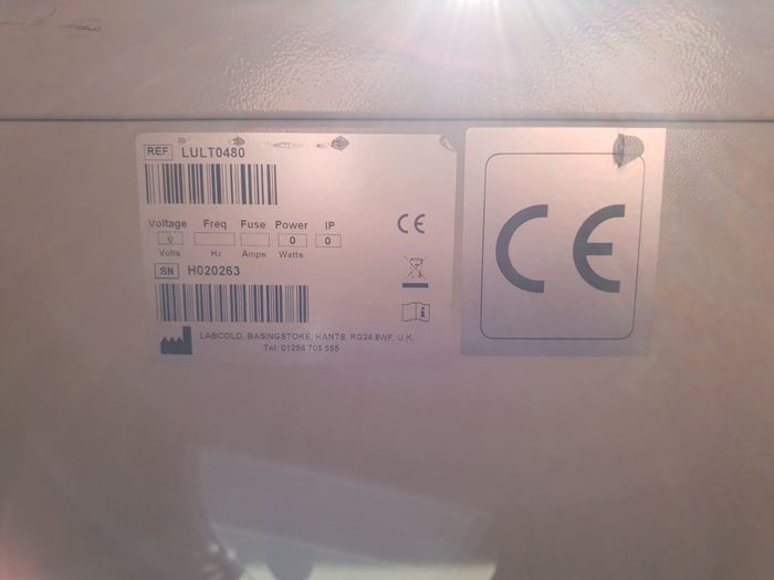 Used Labcold Ultra Low Temperature LULT0480