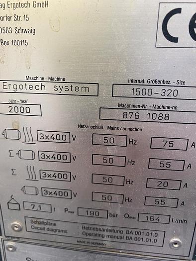 Used 2000 Demag Ergotech 150/500-320 System Injection Moulding Machine