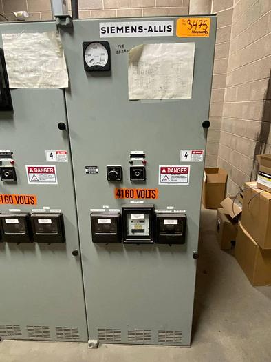 Used SIEMENS ALLIS 4160V SWITCHGEAR