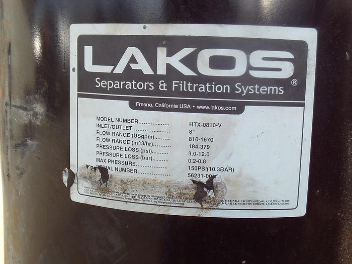 Used Separator, Hydrocyclone, Lakso, Mdl HTX-810V, C/St, A #S743346