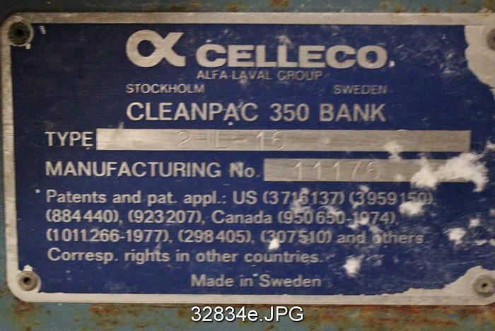 Used Celleco Cleanpac 350 Cleaner System #32834