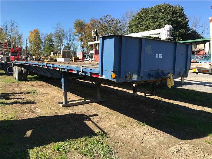 Used 2000 Great Dane Tandem-Axle Flat Bed Trailer - Blue