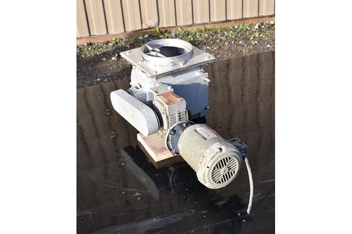 D'occasion USED ROTARY AIR LOCK VALVE, SIZE: 10'' X 4'' BLOW-THROUGH, CAST IRON, PFENING