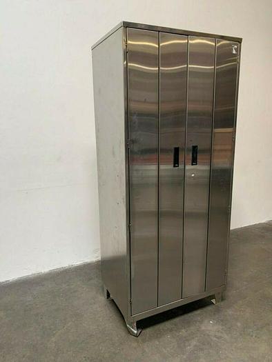 Used Stainless Steel Lab Storage Cabinet  24" x 36" x 84"