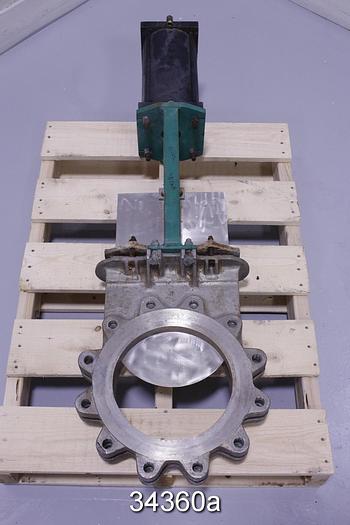 Used Rovalve 10" Air Operated Knife Gate Valve #34360