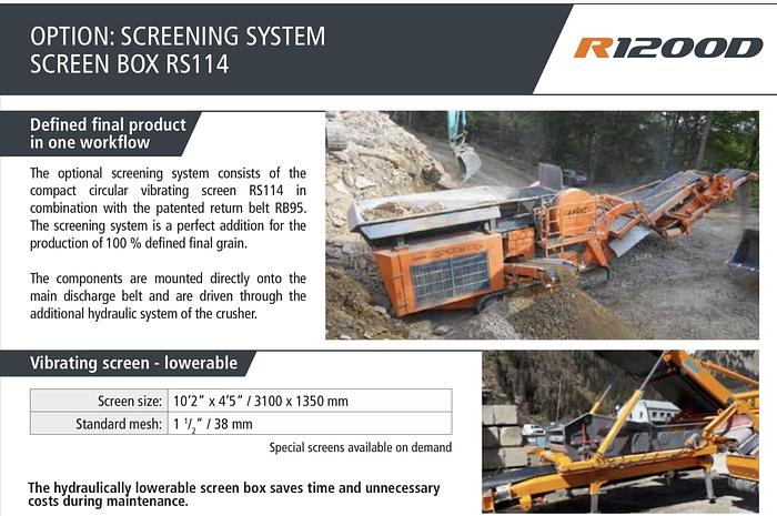 Used ROCKSTER Aggregate Processing Equipment