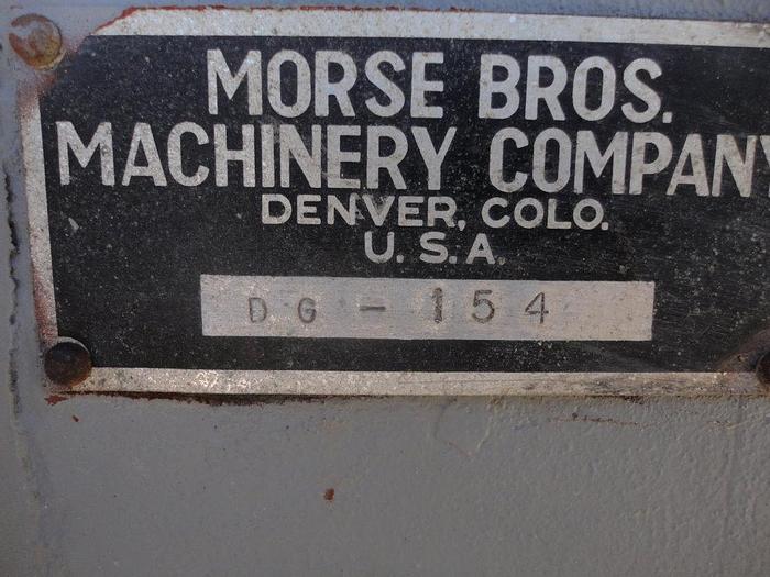 Used Mill, Disc Pulverizer, 8", Morse, Mdl DG-154, C/st, 2 HP #C741790