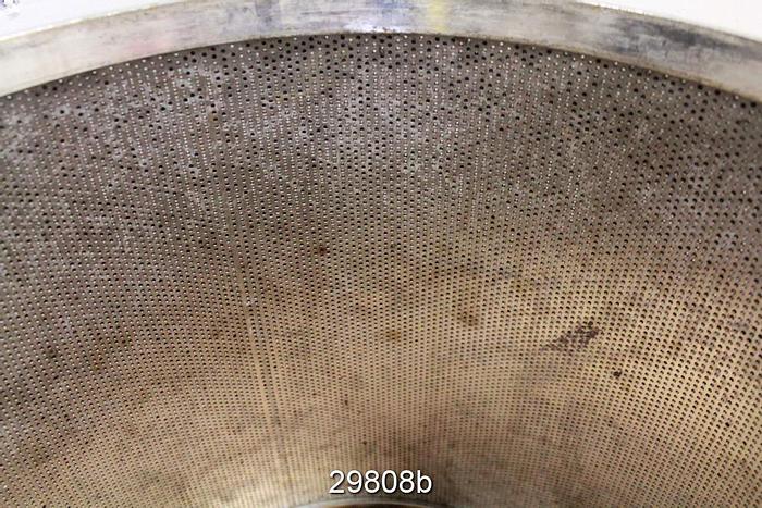 Used Bird 10 Pressure Screen Inner Basket, .072" Holes #29808