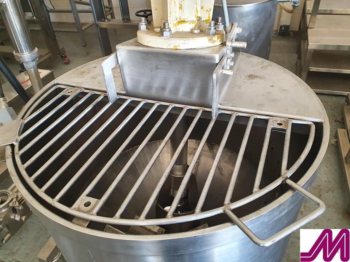 Used 120 Litre Stainless Steel Mix Tank with Ytron Mixer