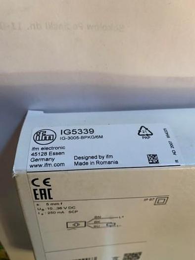 IFM Electronic Sensor Inductive IG5339 Inductive S