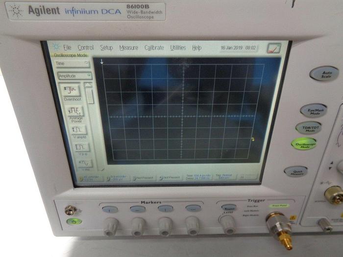 Used Agilent 86100B DCA Wide Band Oscilloscope w/ Option 1& 86101A Plug "Touchscreen"