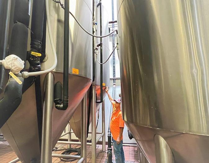 Used Tank, 1,550 Gallon, S/st, Jkt, 50 BBL Fermenting Tank, Quality Stainless #C744689