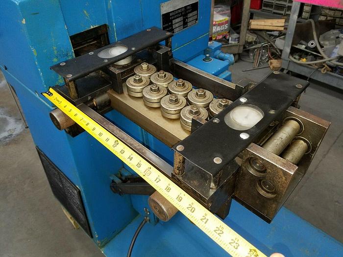 Used Stock Straightener Leveler 3 inch motorized material feed straighten camber