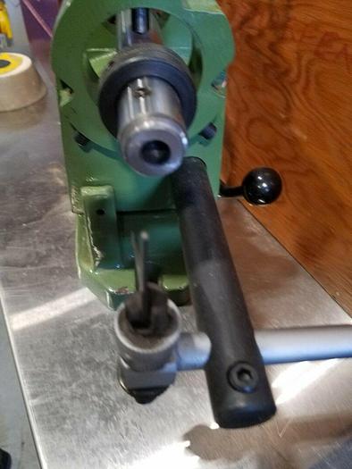 Used NEW Endmill / Drill Sharpening Unit with case to be used with a surface grinder