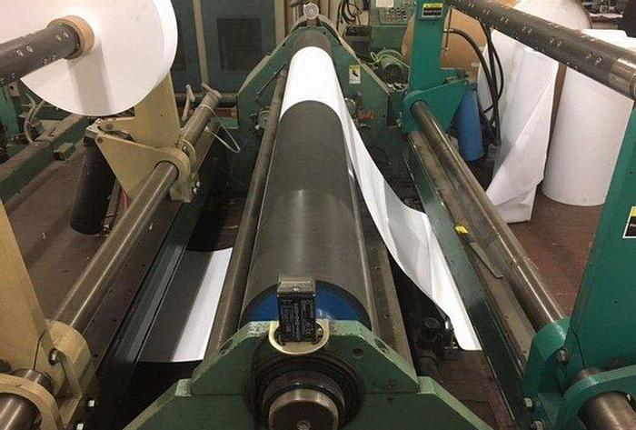 Used 72" DUSENBERY MODEL824 DUPLEX CENTER SURFACE REWINDER