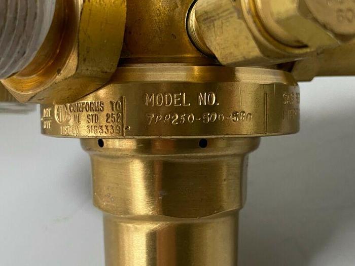 Used Radnor TPR250-500-580 Victor Style Nitrogen Purge Regulator w/ 122" Hose