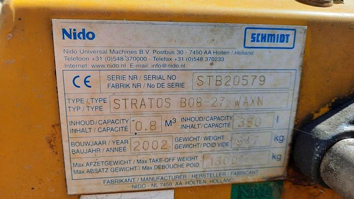 Gebruikt 2002 Nido Stratos B08-27 WAXN
